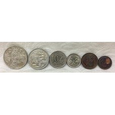 AUSTRALIA 1966 . DECIMAL COIN SET . HIGH SILVER CONTENT